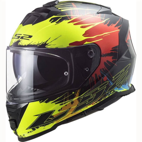 LS2 LS2 FF800 Storm Drop Black/Yellow/Red
